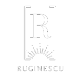 Ruginescu logo alb